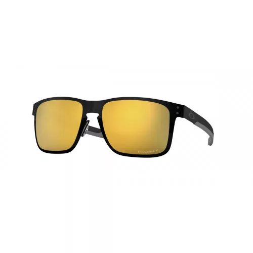 OAKLEY HOLBROOK METAL FRAME-POLISHED BLACK LENS-PRIZM 24K POLARIZED
