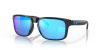 OAKLEY HOLBROOK FRAME-POLISHED BLACK LENS-PRIZM SAPPHIRE