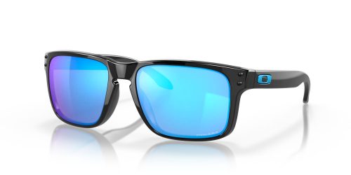 OAKLEY HOLBROOK FRAME-POLISHED BLACK LENS-PRIZM SAPPHIRE