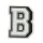 Crocs B betű Jibbitz