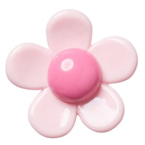 Crocs Rózsaszín gyanta virág Jibbitz