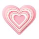 Crocs LED rózsaszín szív Jibbitz
