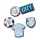 Crocs Manchester City - csomag (5 db) Jibbitz