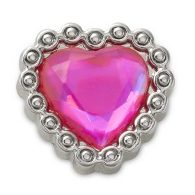 Crocs Rózsaszín szívgyöngy Jibbitz