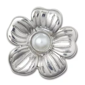 Crocs Ezüst virág Jibbitz