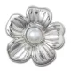 Crocs Ezüst virág Jibbitz