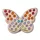 Crocs Színes arany pillangó Jibbitz