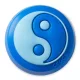 Crocs Kék Yin Yang Jibbitz