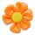 Crocs Túlméretezett narancssárga virág Jibbitz