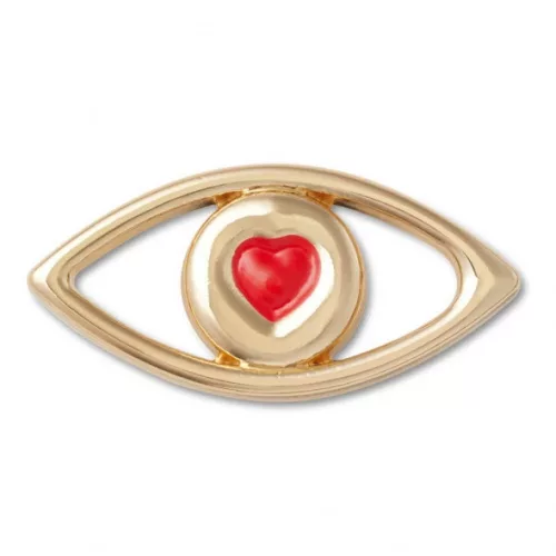 Crocs Szem szívvel Jibbitz