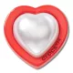 Crocs Gyöngy szív piros kerettel Jibbitz