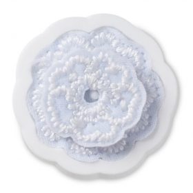 Crocs Elegáns fehér virág 3 Jibbitz