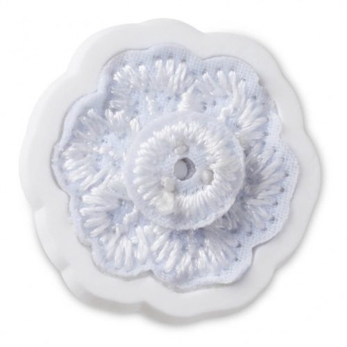 Crocs Elegáns fehér virág 4 Jibbitz