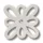 Crocs Kivágott fehér virág Jibbitz