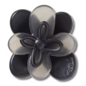 Crocs Fekete nyíló virág 1 Jibbitz