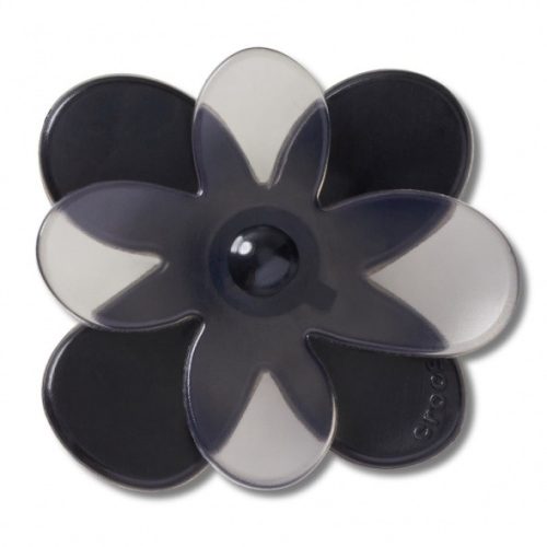 Crocs Fekete nyíló virág 2 Jibbitz