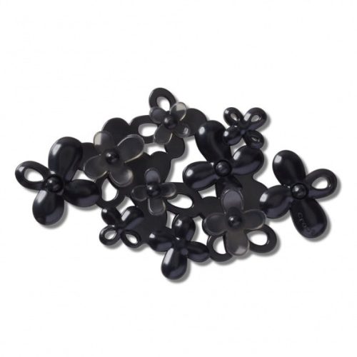 Crocs Fekete virágok Jibbitz