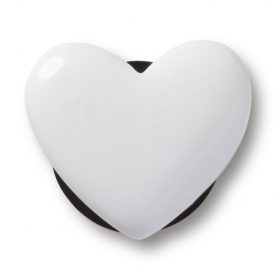 Crocs Apró fehér szív Jibbitz