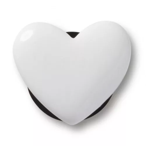 Crocs Apró fehér szív Jibbitz