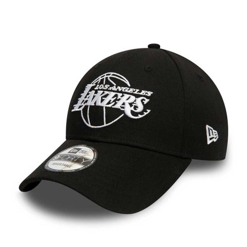 NEW ERA NBA LOS ANGELES LAKERS ESSENTIAL 9FORTY OUTLINE CAP BLACK