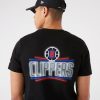 NEW ERA LOS ANGELES CLIPPERS NBA NEON T-SHIRT BLACK
