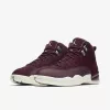 Air Jordan 12 Retro Shoe BORDEAUX/SAIL-METALLIC SILVER