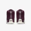 Air Jordan 12 Retro Shoe BORDEAUX/SAIL-METALLIC SILVER