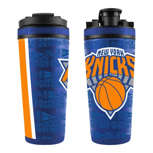 WinCraft NBA New York Knicks 770ml 4D Stainless Steel Ice Shaker Team Color ONE
