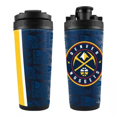 WinCraft NBA Denver Nuggets 770ml 4D Stainless Steel Ice Shaker Team Color ONE