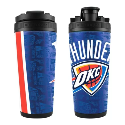 WinCraft NBA Oklahoma City Thunder 770ml 4D Stainless Steel Ice Shaker Team Color ONE
