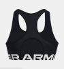 Under Armour HG Authentics Mid Branded Sport Bra Black / White XL