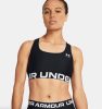Under Armour HG Authentics Mid Branded Sport Bra Black / White XL