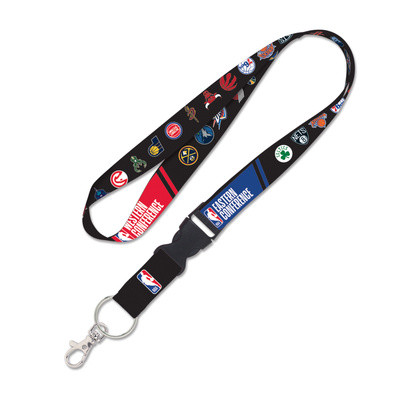 WinCraft - NBA Lanyard w/detachable buckle 1" - National Basketball Association Multicolor ONE