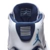 Air Jordan 11 Retro Shoe WHITE/UNIVERSITY BLUE-MIDNIGHT NAVY