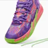 PUMA MB.03 LAMELO BALL "TOXIC" Purple Glimmer-Green Gecko