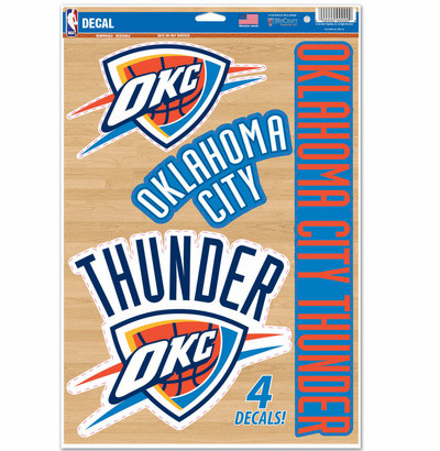 WinCraft - NBA Multi-Use Decal 11x17 Oklahoma City Thunder MC ONE