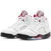 JORDAN 5 RETRO SE (PS) TRUE WHITE/FIRE RED-BLACK