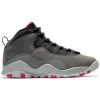 Air Jordan 10 Retro (GS) DK SMOKE GREY/RUSH PINK-BLACK-IRON GREY