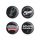 WinCraft NBA San Antonio Spurs Button 4 Pack Multicolor