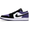 AIR JORDAN 1 LOW WHITE/BLACK-COURT PURPLE
