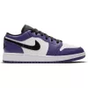 AIR JORDAN 1 LOW (GS) COURT PURPLE/BLACK-WHITE-HOT PUNCH