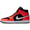AIR JORDAN 1 MID BLACK/INFRARED WHITE