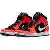 AIR JORDAN 1 MID BLACK/INFRARED WHITE