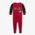 JORDAN KIDS CF-FOOTED COVERALL RED 0-3M