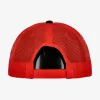 Flexfit Foam Trucker with White Front blk/wht/red
