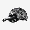 NEW ERA MLB NEW YORK YANKEES PAISLEY PRINT 9FORTY ADJUSTABLE STRAPBACK CAP BLACK / WHITE