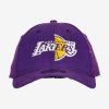 NEW ERA NBA LOS ANGELES LAKERS SPLIT LOGO 9FORTY CAP PURPLE