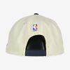 NEW ERA NBA DENVER NUGGETS DRAFT 9FIFTY SNAPBACK CAP CREAM/NAVY BLUE