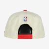 NEW ERA NBA HOUSTON ROCKETS DRAFT 9FIFTY SNAPBACK CAP CREAM/RED