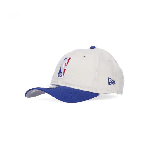 NEW ERA NBA NBA LOGO DRAFT 9TWENTY STRAPBACK CAP CREAM/ROYAL BLUE